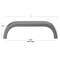 Gliderite Hardware 3-3/4 in. Center to Center Curved Bar Pull Graphite Gray 4843-96-GPH-1 - alternate 2